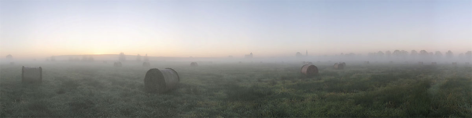 Panorama: Heuballen im Morgennebel - Motivnummer: hgw-cdf-07