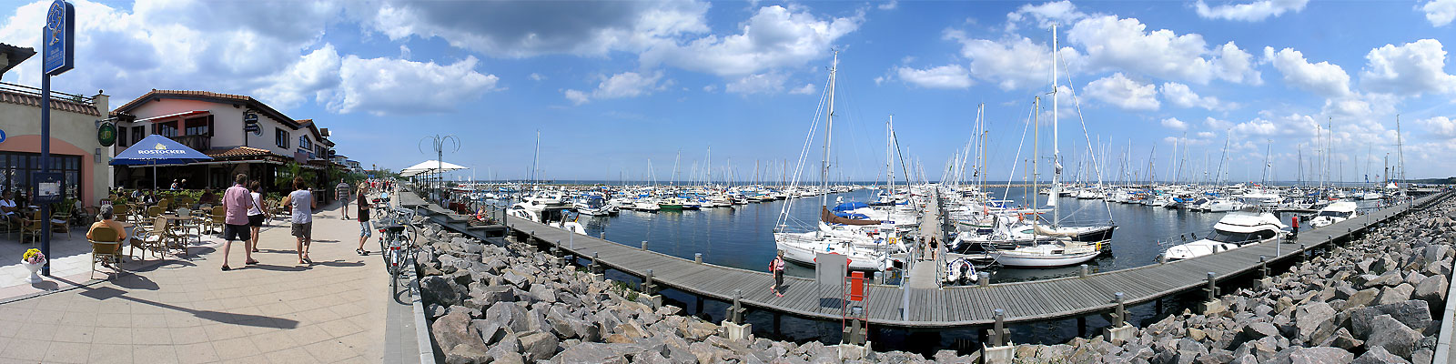 Panorama: Kühlungsborn Bootshafen - Motivnummer: ost-kue-04