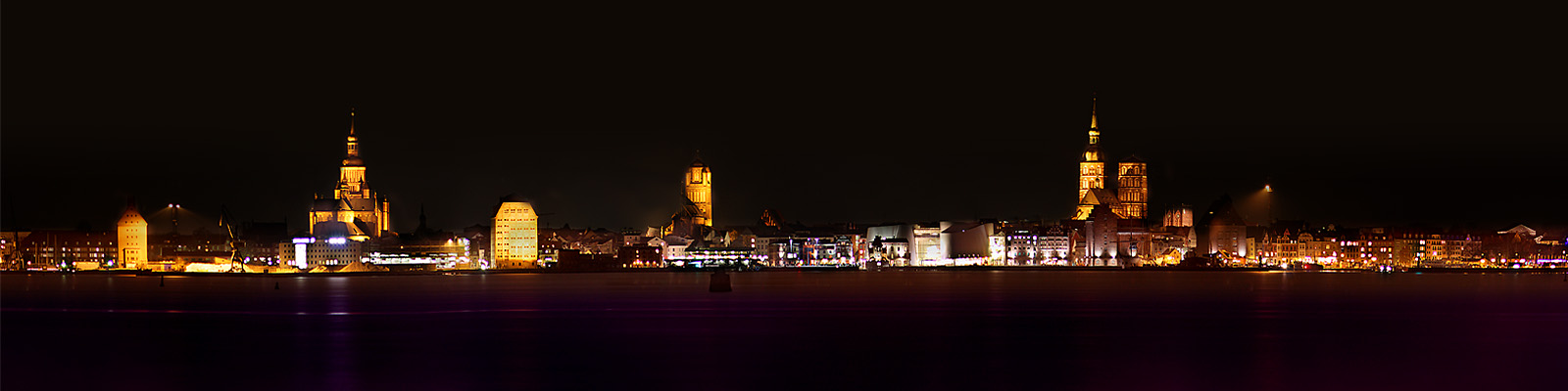 Panorama: Nachtsilhouette - Motivnummer: hst-sil-03
