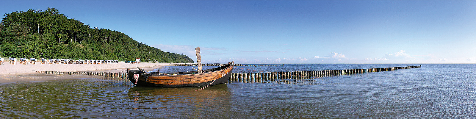 Panorama: Kölpinsee Fischerboot - Motivnummer: use-koel-01